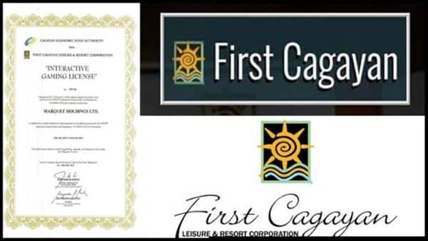 ใบรับรองจาก First Cagayan Leisure and Resorts Corporation และ Cagayan Economic Zone Authority